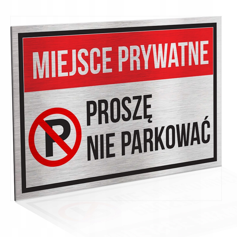 Nápis 20x30 Súkromný priestor, bez hliníkového parkovania